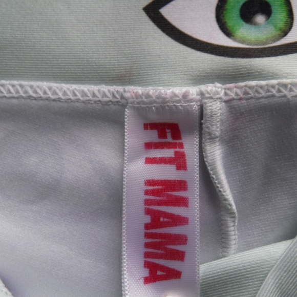 FiTMama Apparel Athletic Capri Green Eye S xs - Picture 3 of 6